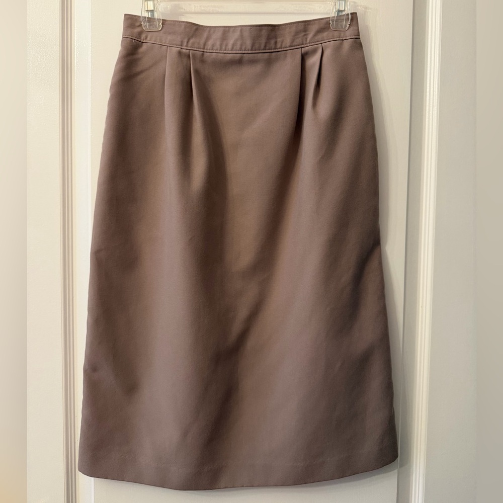 Vintage Taupe Women's Pencil Skirt